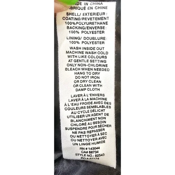 Avec Les Filles Faux Leather Jacket Long Coat Black Med Grunge Classic *Read - Picture 6 of 9